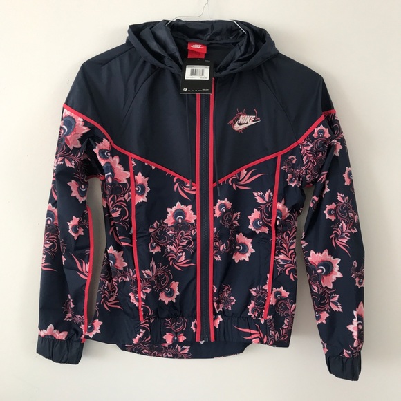 NWT Nike Floral-Print Sportswear Jacket - Picture 5 of 7